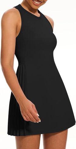 Tennis Dresses for Women, Golf Dress, Athletic Dresses for Women with Separate Shorts Pleated Tennis Workout Dress in Saudi Arabia