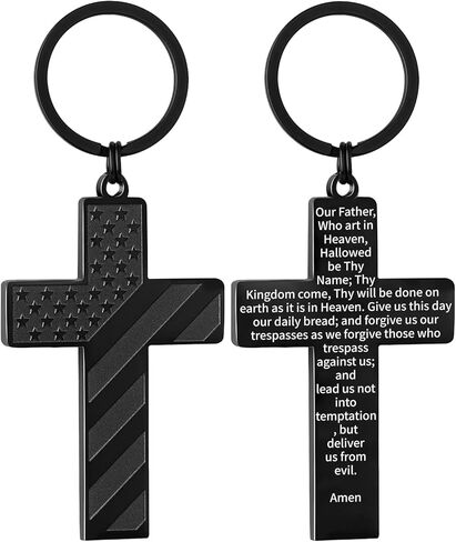 DuoDiner Graduation Gifts-Cross Keychains First Communion Baptism Confirmation Religious Gifts for Men in Saudi Arabia