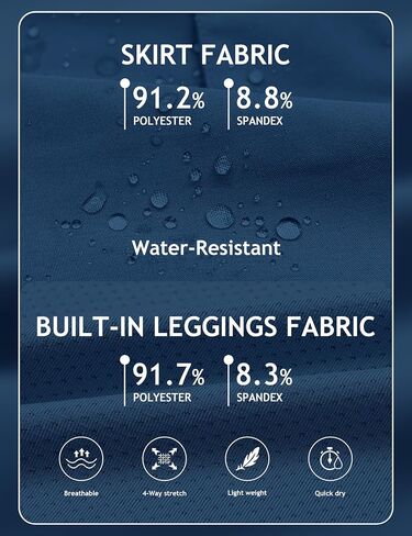 MoFiz Women's 18" Hiking Cargo Skort Athletic Skirt High Waist Golf Dressy Casual Sport Quick Dry Skirt with Zipper Pockets in Saudi Arabia