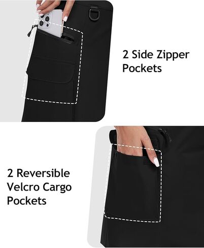 Mofiz نساء 18 "شحنات المشي لمسافات طويلة Skort Skirt Athletic High Weist Golf Golf Dary Sport Defor in Kuwait