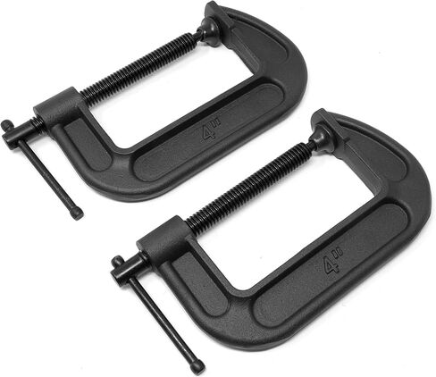 WEN CLC322 Heavy-Duty Cast Iron C-Clamps with 3-Inch Jaw Opening and 2-Inch Throat, 2 Pack in Saudi Arabia
