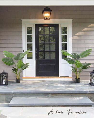 Artificial Tree-Faux Plants Indoor Outdoor- Keloteven 4FT Artificial Monstera Fake Tall Tree 11 Leaves - Artificial Plants for Home Decor, Office, Living Room and Pito Decoration, MD120 in Saudi Arabia