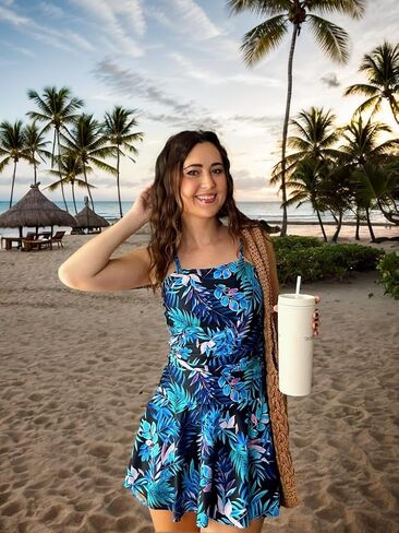 Kate Kasin Women Tummy Control Swimsuit Two Piece Swimdress Adjustable Strap Ruched Tankini Bathing Suits with Boyshorts 2025 in Saudi Arabia