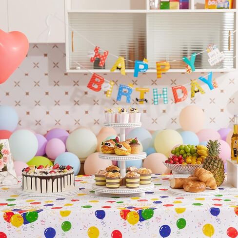 3 Tier Cupcake Stand Round,Wood Cake Stand with Tiered Tray Decor,Rustic Cake Stand,Cupcake Display for Home Tea Party, Birthday, Wedding, Farmhouse Decor,Woodland Baby Shower…… in Kuwait