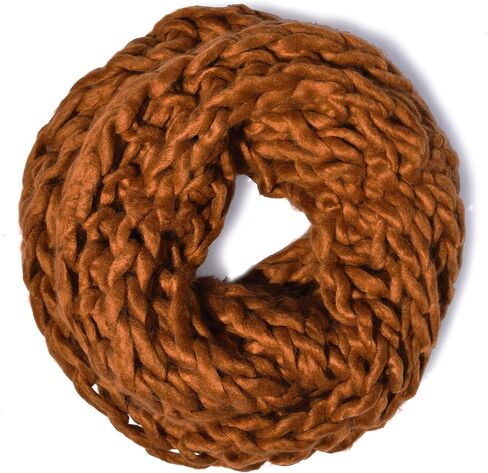 Daisy Del Sol Soft Woven Stylish Cold Weather Warm Chunky Thick Knit Infinity Loop Scarf in Kuwait