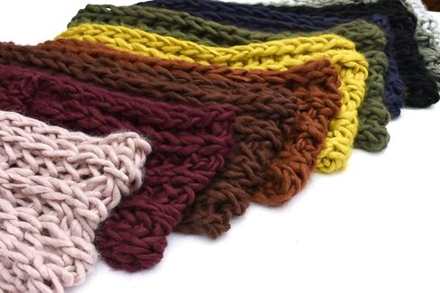 Daisy Del Sol Soft Woven Stylish Cold Weather Warm Chunky Thick Knit Infinity Loop Scarf in Kuwait