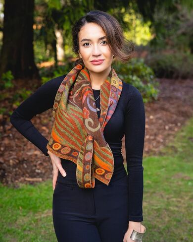 In Style 100% Australian Merino Wool Reversible Scarf – Elegant, Non-Itchy & Lightweight, travel, Made in India in Saudi Arabia