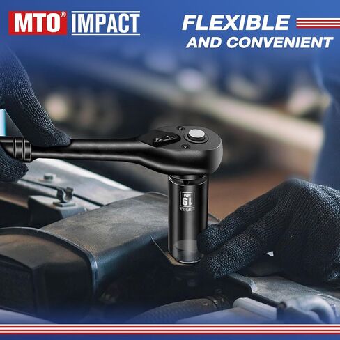 1/2" Drive 19mm Deep Impact Socket, 6-Point Metric Socket for Automotive Maintaince, CR-V Steel Meets ANSI Standards in Saudi Arabia