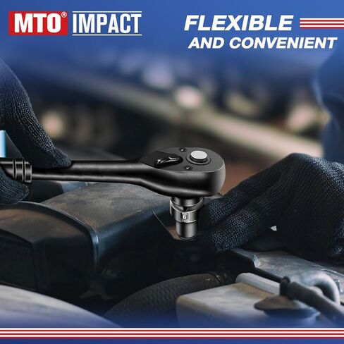 1/2 "محرك أقراص DEEP DEEP DEEP ، مقبس متري من 6 نقاط لصيانة السيارات ، يلتقي CR-V Steel معايير ANSI in Kuwait