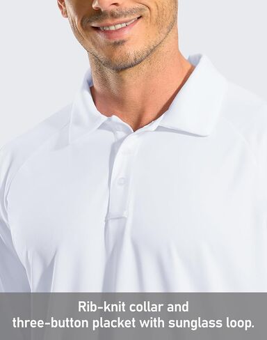 Pudolla Men's Long Sleeve Golf Polo Shirt UPF 50+ Lightweight Sun Protection Cool Shirts for Men Work Fishing Hiking in Saudi Arabia