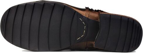 OSSTONE Moto Boots for Men Fashion Zipper-up Leather Chukka Boots Casual Shoes Retro Style OS-5008-8-Retro-US in Saudi Arabia