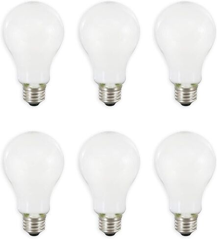 لمبة الإضاءة سيلفانيا LED TruWave Natural Series A21، ما يعادل 100 وات، كفاءة 15 وات، قابلة للتعتيم، 1600 لومن، لمسة نهائية بلوري، 5000 كلفن، ضوء النهار - 6 عبوات (40811) in Kuwait