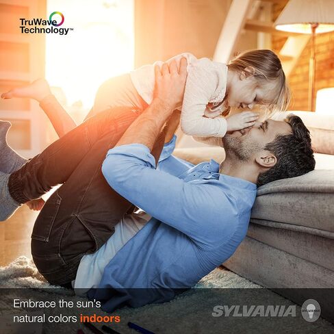 لمبة الإضاءة سيلفانيا LED TruWave Natural Series A21، ما يعادل 100 وات، كفاءة 15 وات، قابلة للتعتيم، 1600 لومن، لمسة نهائية بلوري، 5000 كلفن، ضوء النهار - 6 عبوات (40811) in Kuwait