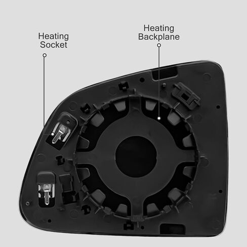 Passenger Side Mirror Glass Replacement For Tesla Model Y 2019-2024 - Right Side View Exterior Mirrors, Power Heated, with Backing Plate in Saudi Arabia