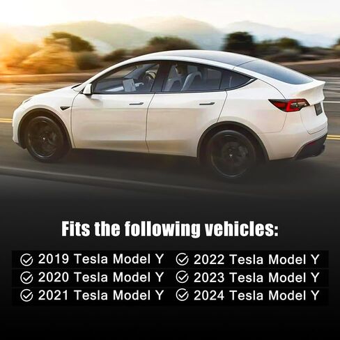 Passenger Side Mirror Glass Replacement For Tesla Model Y 2019-2024 - Right Side View Exterior Mirrors, Power Heated, with Backing Plate in Saudi Arabia