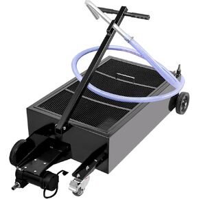 VEVOR Low Profile Oil Drain Pan, 20-Gallon Metal Oil Change Pan, Effective Oil Drain Cart with 180W Electric Pump, Wheels & Folding Handle, Oil Drain Tank for Cars, SUVs, Trucks, Buses, RVs