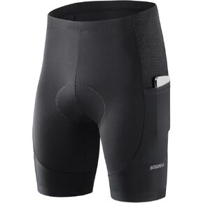 BERGRISAR Men's Cycling Shorts 4D Padded Bike Shorts Biking Bicycle Shorts with Pockets
