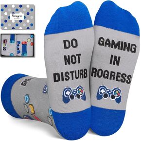 Gaming Gifts for Teen Boys - Funny Gaming Socks Video Game Socks Christmas Gamer Gifts