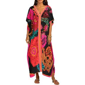 Bsubseach Kaftan Dresses for Women Plus Size Beach Cover Up Caftan Dress Swimsuit Coverup Summer Outfits Royal Blue in Saudi Arabia