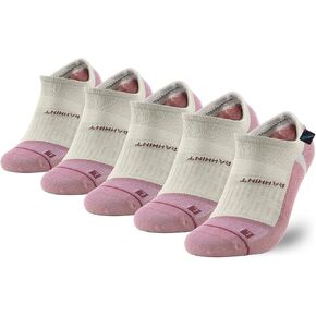 Coolmax No Show Socks 5 Pairs Performance Cooling Compression Running Athletic Thin Breathable Anti Blister Ankle Socks