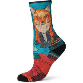 Smartwool Women's Hike Targeted Cushion Geo Fox Print Crew Socks