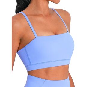 Sunzel Womens Sports Bra Basty Soft Lovable Artraps Packed Yoga Bra Scoop Neck Wireles in Kuwait