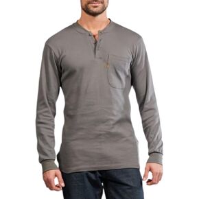 Rasco Fr Men's Henley T-Shirt | كم الطويل مقاوم اللهب | النفط والغاز والكهرباء والمرافق والصناعات اللحام