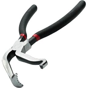 37980 Electrical Disconnect Pliers 60 Degree, 7in Automotive Tool Angled Electrical Connector Pliers for Car, Automotive Electrical Plug Connector Disconnect Tool for Push Tab Style Plugs