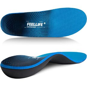 Plantar Fasciitis Insoles - Orthotics Inserts [1-Pair], Plantar Fasciitis Relief - 220+ lbsHigh Arch Support, Arch Supports Shoe Insoles for Flat Feet.[Men 6-6 1/2 | Women 8-8 1/2]