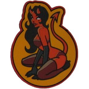 Devil Girl Mil-Spec Monkey Patch - PVC (Full Color (Fire))