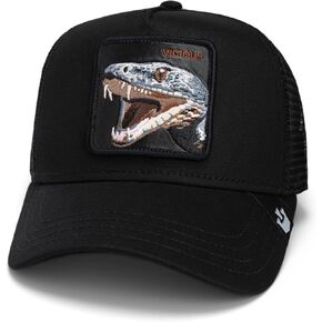 Goorin Bros. Core Combo Trucker Hat for Men and Women, Black (The Vicious Snake), One Size