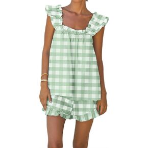 Aopwsrlyi النسائية الصيفية pajama مجموعة لطيف الكشك in Kuwait