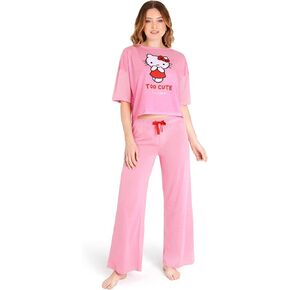 Hello Kitty Pajamas for Women & Teens PJs Set Lounge Set Comfy Kawaii Sleepwear