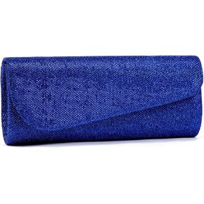 Damara Womens Manique Flap Glitter Blitter Blutch Practs ، Blue ، Medium