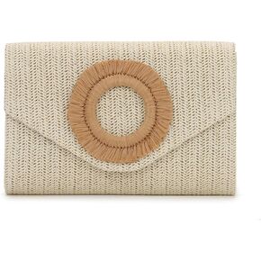 Goktow Straw Clutch Presh Rattan Summer Woven Beach Handbags for Women Wedding Facety Party 2025 in Kuwait