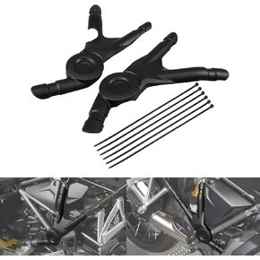 Frame Guard Plate Protection Plate Compatible with BMW R1250GS Adventure 2018-2024, R1250GS 2018-2023, R1200GS 2016-2018, R1200GS Adventure 2013-2018, Black