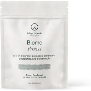 تكييف Naturals 4-in-1 حماية قبل الحماية من البروبيوت ، والبروبيوتيك مكملات ما بعد البيعينات والبوليفينول للميكروبيوم ، وصحة الأمعاء والدفاع للنساء والرجال ، و 30 يوما العرض