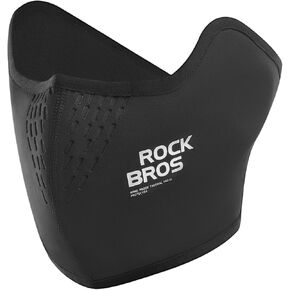ROCKBROS Half Balaclava Mask Winter Thermal Half Mask Black Beige
