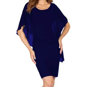 Womens Tiered Dress Style 51027 Size 12 Navy
