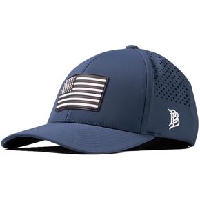 Branded Bills Vintage Old Glory PVC Performance, Lightweight, Comfortable Baseball Cap
