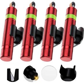 Window Breaker Seatbelt Cutter,2 in 1 Car Safehammer Window Punch Emergency Escape Tool,Safety Hammer Glass Breaker Seat Belt Cutter Keychain Underwater for Automotive,Pack of 4