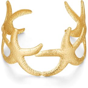Upper Arm Cuff Bracelets for Women Gold Adjustable Starfish Arm Cuff Fashion Open Bangle Bracelet Summer Beach Starfish Accessories Jewelry for Women