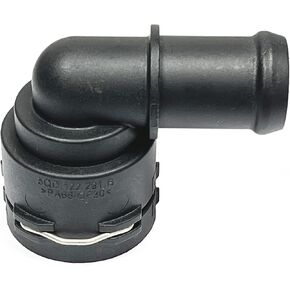 5QD122291B,Coolant Hose Connector Adapter,Radiator Pipe Line Fitting for Volkswagen Tiguan/Atlas/Jetta/Taos/Golf/Passat/Arteon/GTI,NW16 90° Engine Heater Hose Assembly Junction Flange