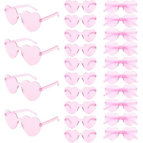 AMCAMI 12 Pairs Heart Shaped Sunglasses for Women Colored Heart Shaped Glasses Bachelorette Party Favors