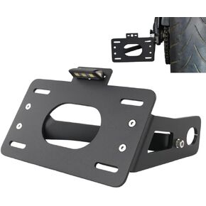إخراج الحاجز الجانبي Xitomer Fender Fit for Vulcan 650 S 2015-2024 & Vulcan 650 S Café 2017-2019 مع LED Plate Light Tail Tiledy