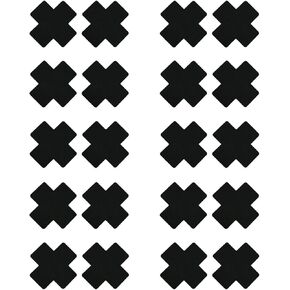 Women's Black Disposable Pasties Nipple Covers 10 Pairs