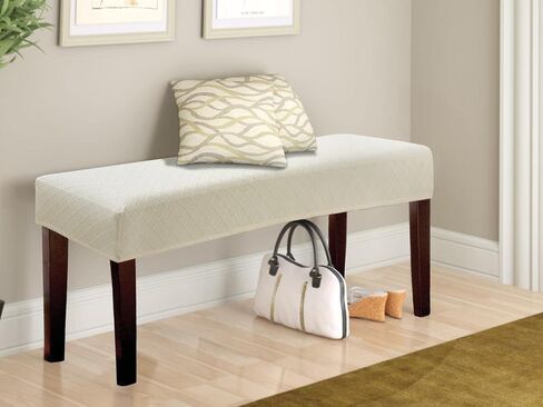 Waterproof Dining Bench Cover, Removable Bench Slipcover Washable Bench Seat Protector Cover for Living Room, Bedroom, Kitchen (Beige) in Kuwait