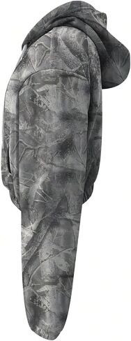 Men's Camo Zip Up Drawstring Crop Lightweight Hoodie Graphic Long Sleeve Hooded Sweatshirts Outerwear in Saudi Arabia
