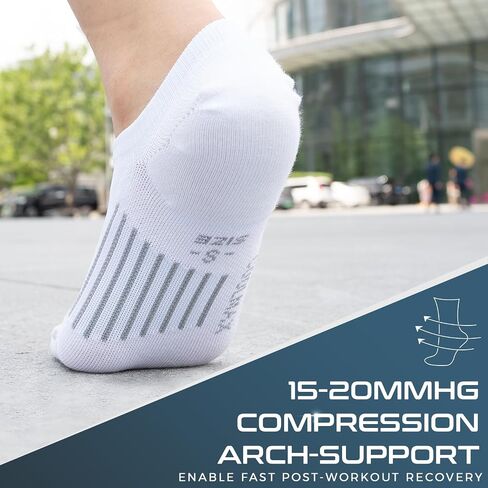 Coolmax No Show Socks 5 Pairs Performance Cooling Compression Running Athletic Thin Breathable Anti Blister Ankle Socks in Saudi Arabia