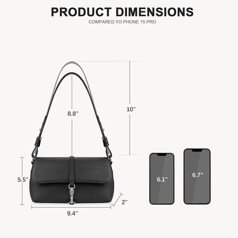 BOSTANTEN Small Purses for Women Trendy Leather Shoulder Bag with Adjustable Strap in Kuwait